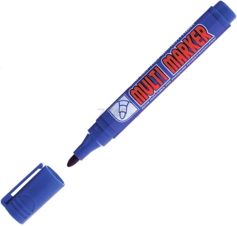 Маркер перманентный фетровый CROWN Multi Marker синий (CPM-800blue)